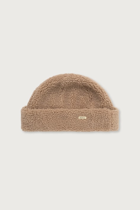 Barbour Czapka beanie damska beżowa LHA0605