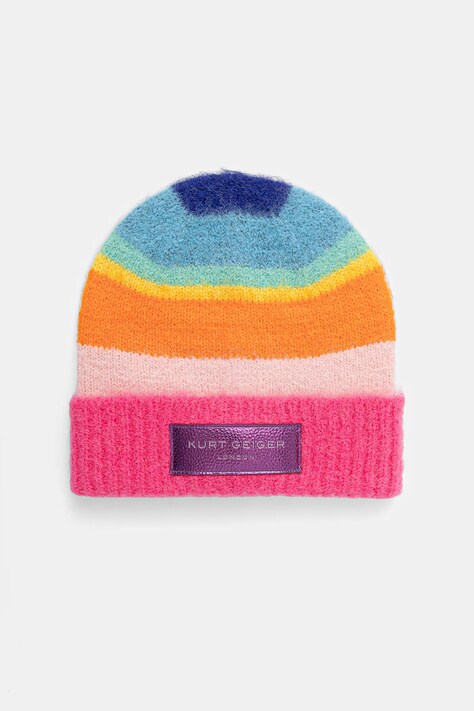 Kurt Geiger London czapka z domieszką wełny kolor multicolor 5072469609