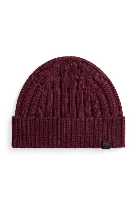 Lauren Ralph Lauren czapka z dodatkiem wełny kolor bordowy 454P04462