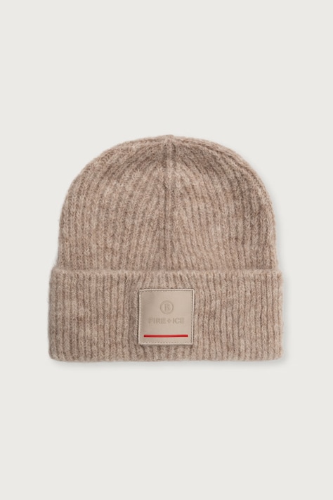 BOGNER Fire+Ice Czapka beanie damska z wełną TUANA beżowa 94569302