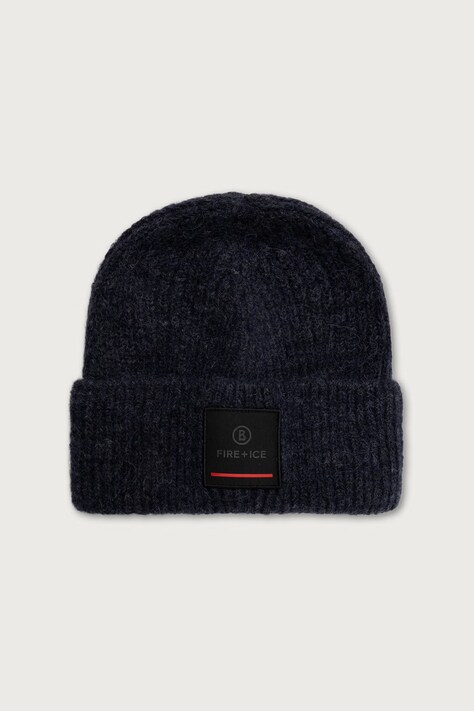 BOGNER Fire+Ice Czapka beanie damska z wełną TUANA granatowa 94569302