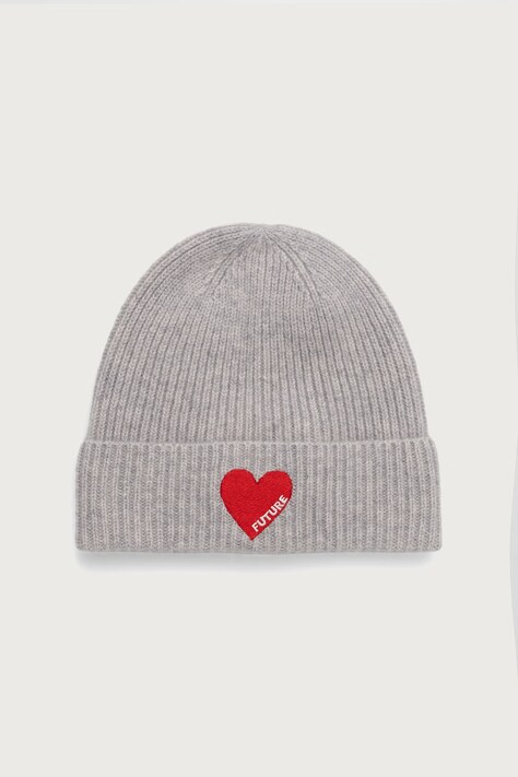 From Future Czapka beanie damska kaszmirowa szara ABO01087