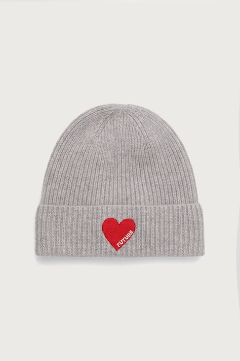 From Future Czapka beanie damska kaszmirowa szara ABO01087