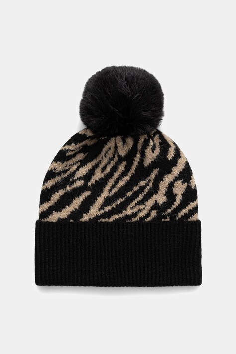 Morgan czapka z domieszką wełny kolor czarny 5BOZEB