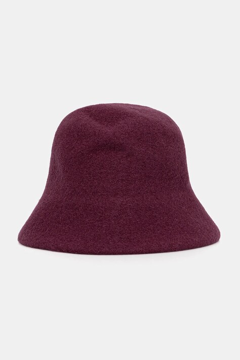 United Colors of Benetton kapelusz wełniany kolor fioletowy 6IOKDA01K
