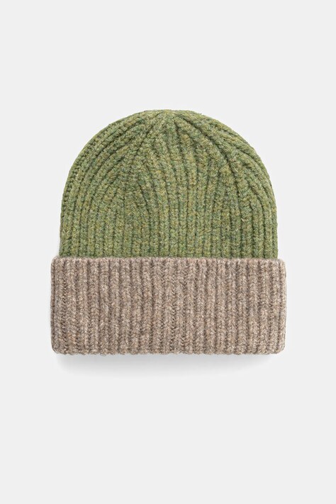 Σκουφί από μείγμα μαλλιού United Colors of Benetton χρώμα: πράσινο, 6NWBDA01L