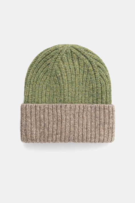 Σκουφί από μείγμα μαλλιού United Colors of Benetton χρώμα: πράσινο, 6NWBDA01L