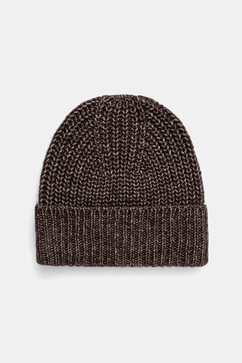 Sisley czapka z dodatkiem wełny kolor brązowy 1H5BLA00K