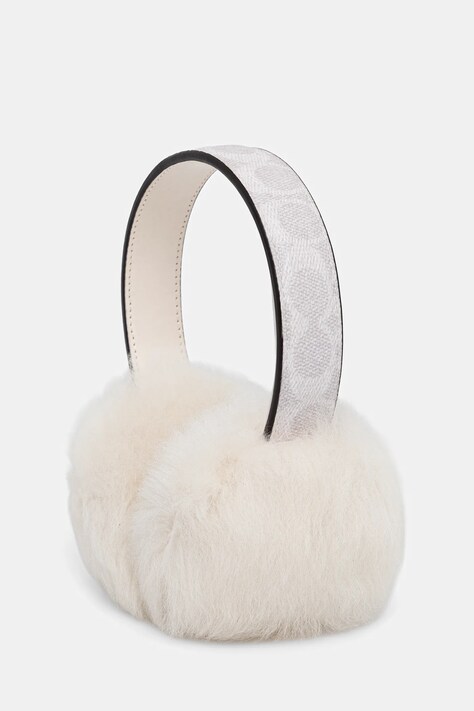 Coach căști de urechi cu lână culoarea bej, 29CCL09