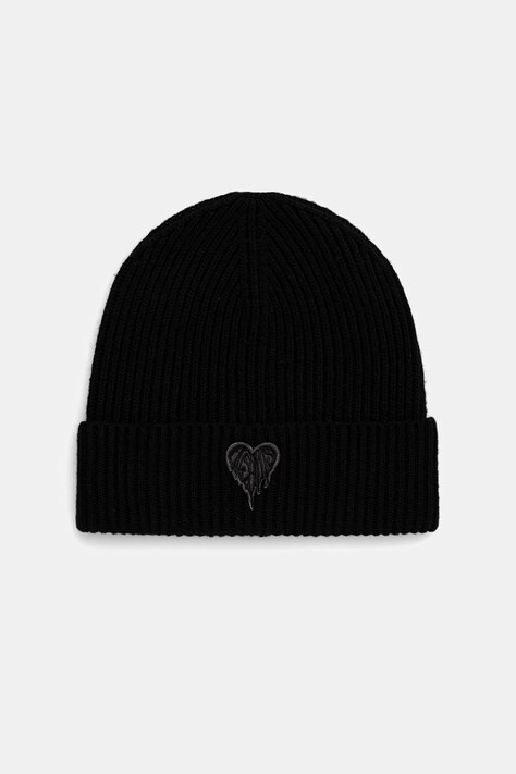 AllSaints czapka z dodatkiem wełny kolor czarny 29ASWC531285