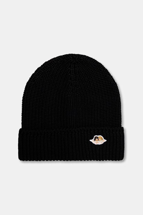Fiorucci czapka z dodatkiem wełny Angel Patch kolor czarny W02FPAHA216KN03BK01