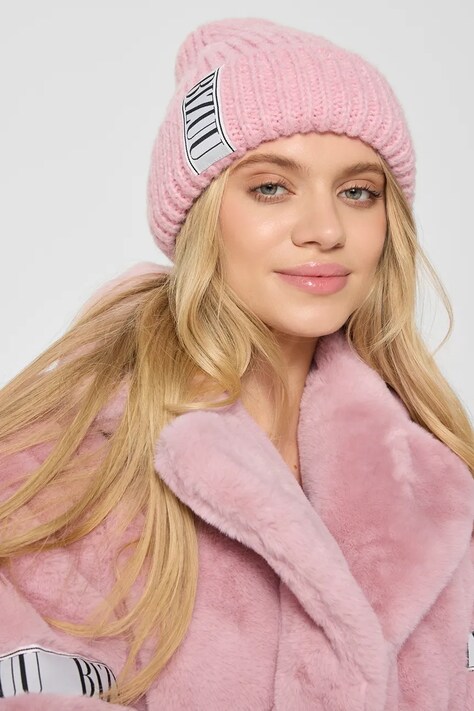 Bizuu pălărie din amestec de lână LORRO culoarea roz, LORRO RÓŻOWY