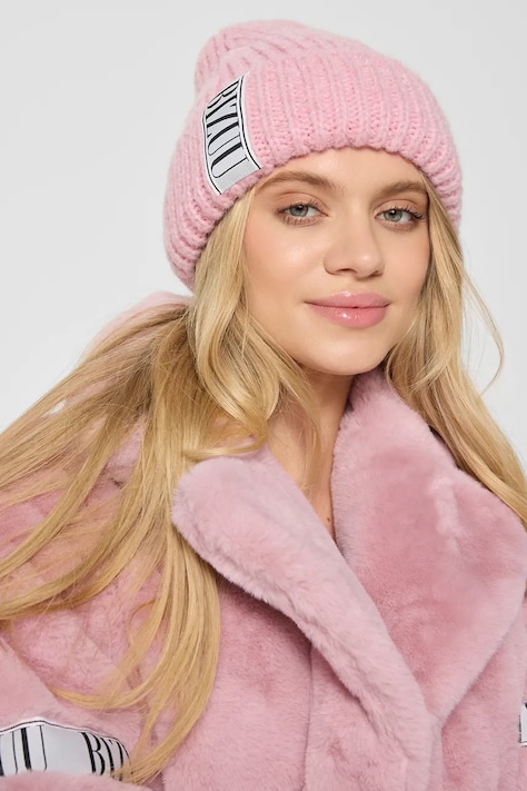 Čepice s příměsí vlny Bizuu LORRO růžová barva, LORRO ROSE