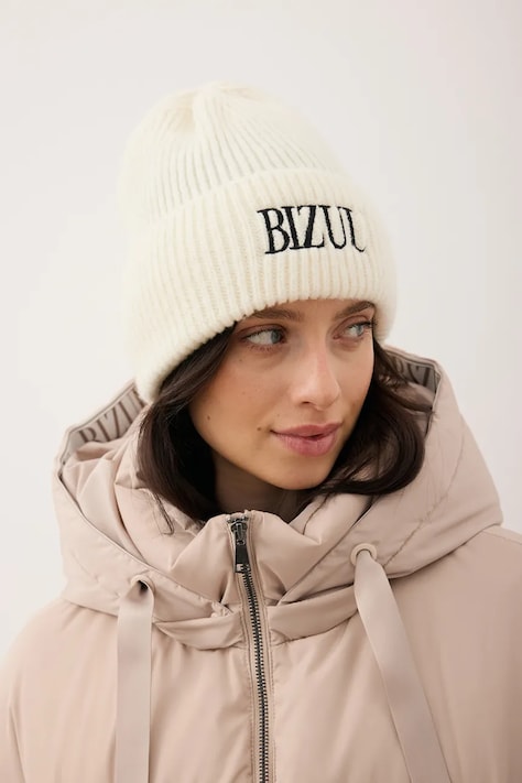Bizuu czapka z dodatkiem wełny ROYU kolor beżowy ROYU KREMOWY