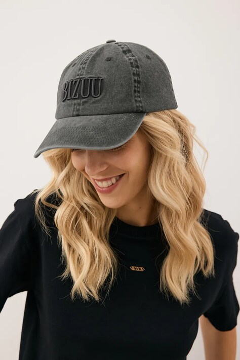 Bavlnená šiltovka Bizuu ZANE šedá farba, ZANE SZARY