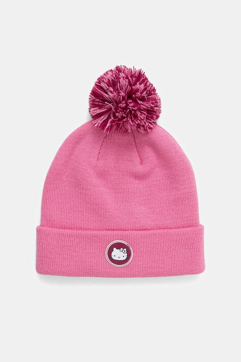 Детска шапка Puma PUMA x HK&FR Mid Crown Pom Beanie в розово  026562