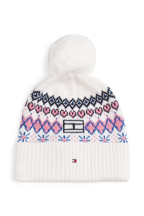 Tommy Hilfiger czapka dziecięca kolor biały KG0KG09040