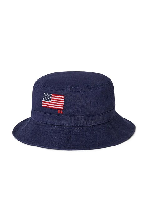 Шапка Polo Ralph Lauren цвет синий из тонкого трикотажа хлопковое 322971819001