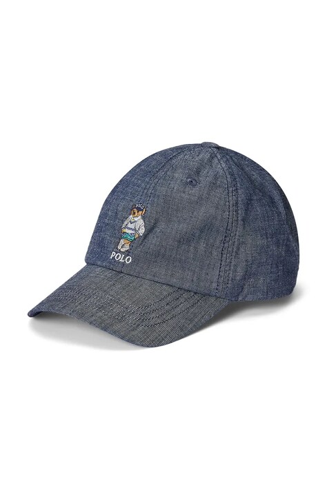 Βαμβακερό καπέλο του μπέιζμπολ Polo Ralph Lauren χρώμα: μπλε, 323971817001