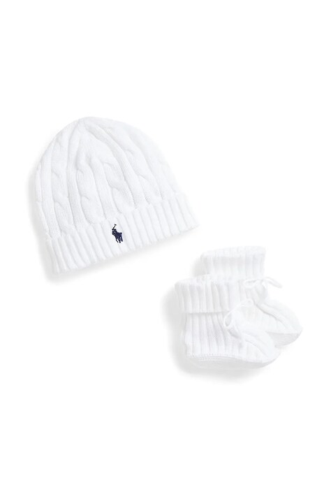 Dětská souprava Polo Ralph Lauren bílá barva, 320966892004