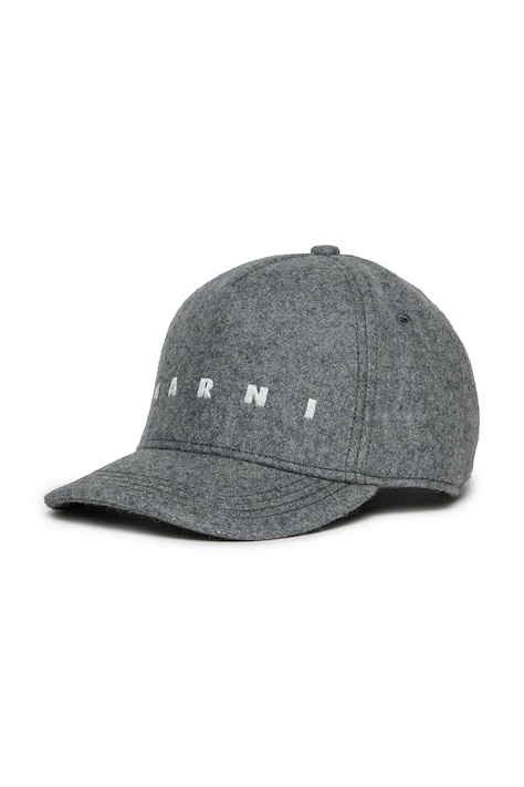 Marni cappello con visiera bambino/a MF41U HAT colore grigio M01591