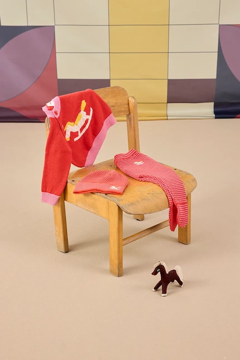 Бавовняна шапка для немовля Bobo Choses Rocking Horse — фото 3