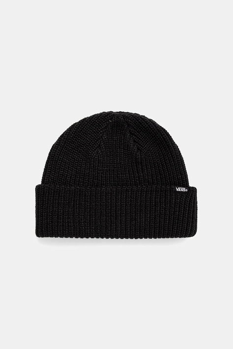 Παιδικός σκούφος Vans Core Basic Cuff Beanie χρώμα: μαύρο, VN000Q1GBLK1