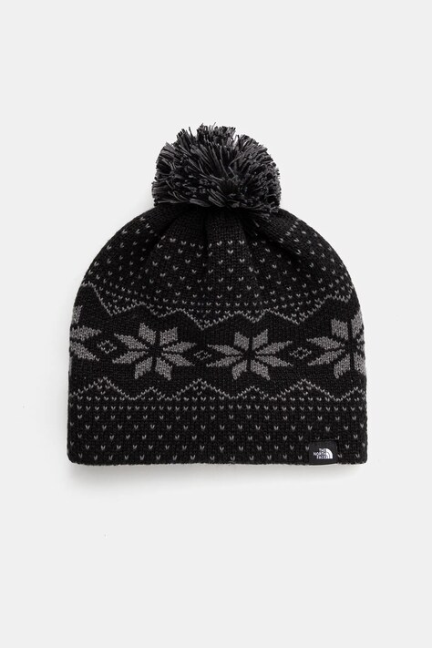 The North Face czapka dziecięca KIDS CABIN SKI TUKE kolor czarny NF0A8CGTSWL1