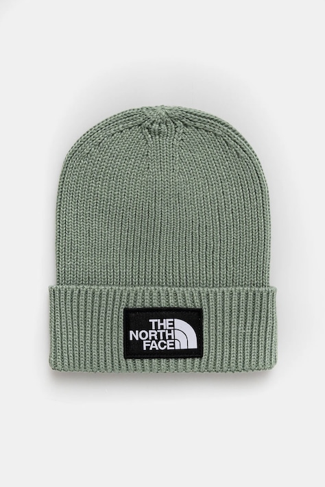 Παιδικός σκούφος The North Face KIDS TNF LOGO BOX CUFFED BEANIE χρώμα: πράσινο, NF0A8CGUBQ11