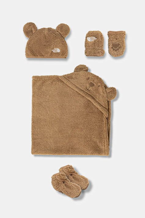 Комплект за бебета The North Face BABY CAMPSHIRE BOX SET в кафяво NF0A8DDCBQ81