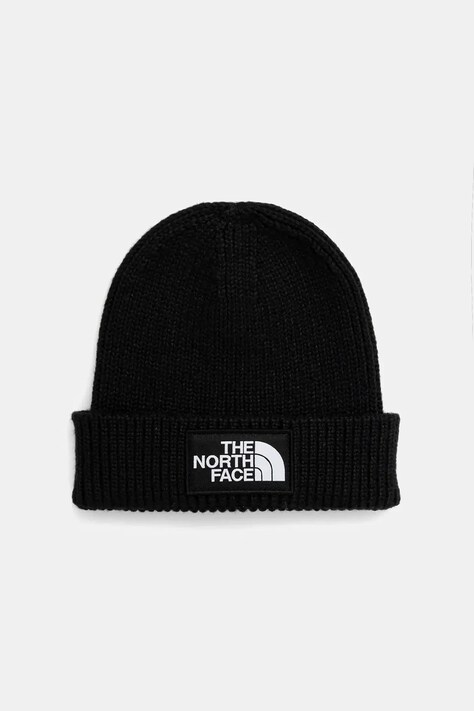 The North Face czapka dziecięca BABY LOGO BOX BEANIE kolor czarny NF0A8F1JJK31