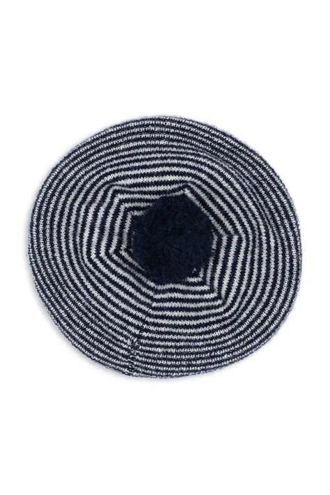Konges Sløjd beret dziecięcy BERLE KNIT BERET kolor granatowy KS103716