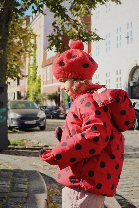 Konges Sløjd czapka LADYBUG BERET kolor czerwony KS103494