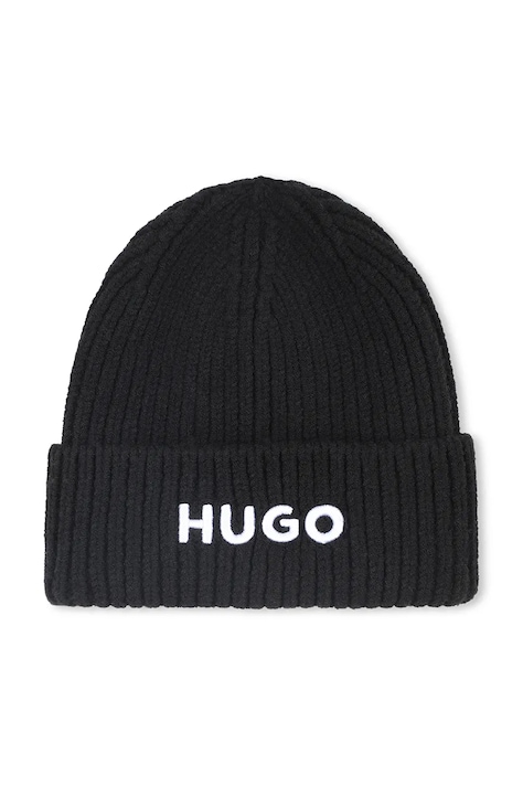 HUGO căciulă copii culoarea negru, G00545