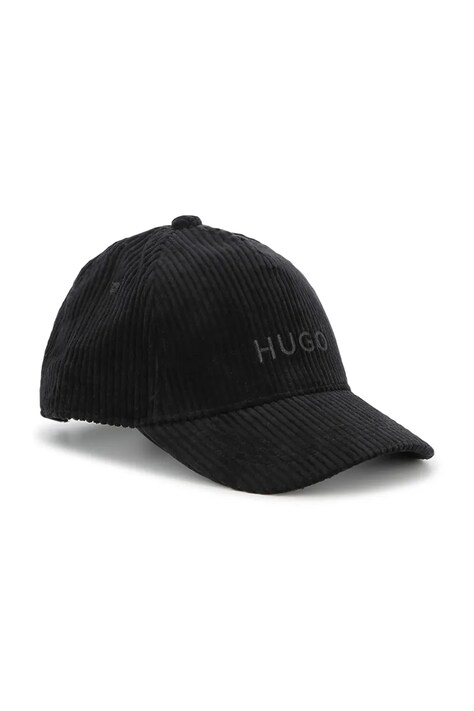 Шапка с козирка HUGO в черно G00565