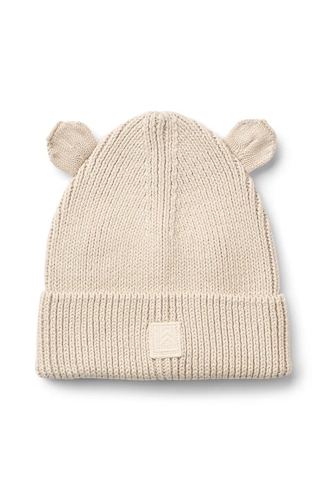 Liewood czapka bawełniana dziecięca Gina Beanie kolor beżowy LW20105