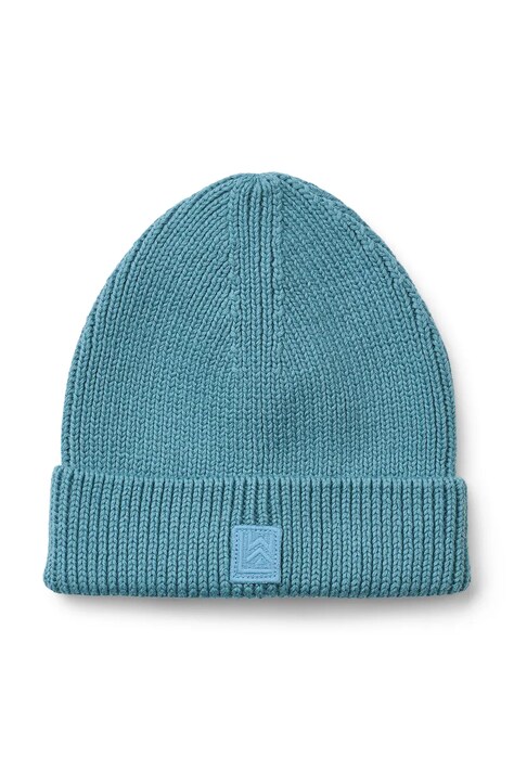 Liewood czapka bawełniana dziecięca Ezra Beanie kolor turkusowy LW20106