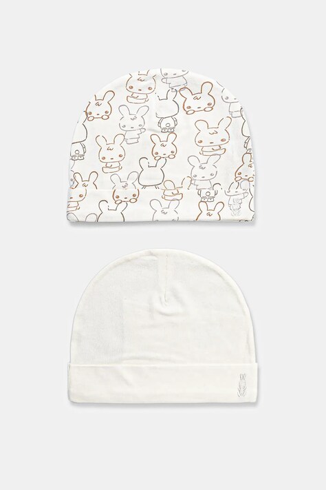 United Colors of Benetton gyerek sapka 2 db bézs, 3DKAAA001