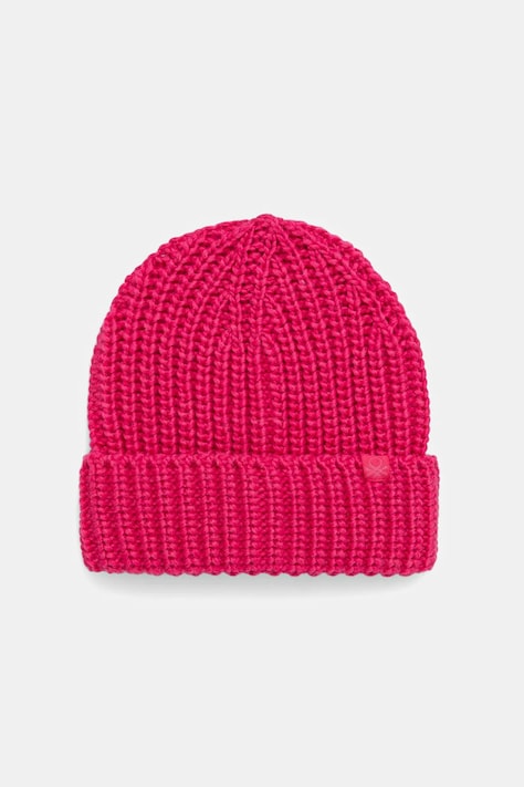Детская шапка с примесью шерсти United Colors of Benetton цвет розовый 105HCA014