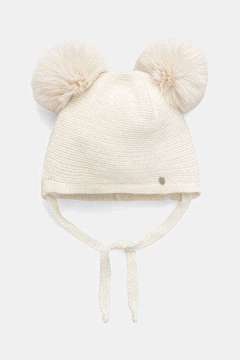Detská vlnená čiapka Jamiks BERIT IIA béžová farba, JZI024