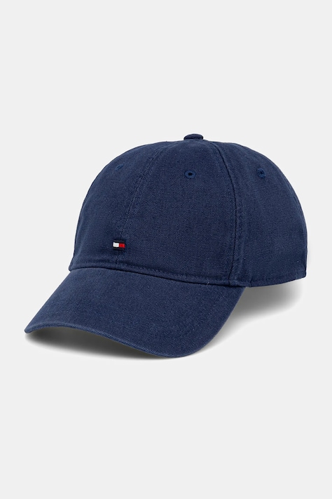 Bavlněná baseballová čepice Tommy Hilfiger tmavomodrá barva, AM0AM13426