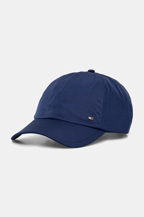 Tommy Hilfiger czapka z daszkiem kolor granatowy gładka AM0AM13429