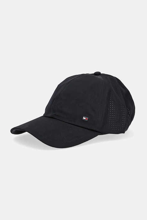 Šiltovka Tommy Hilfiger čierna farba, jednofarebná, AM0AM13429