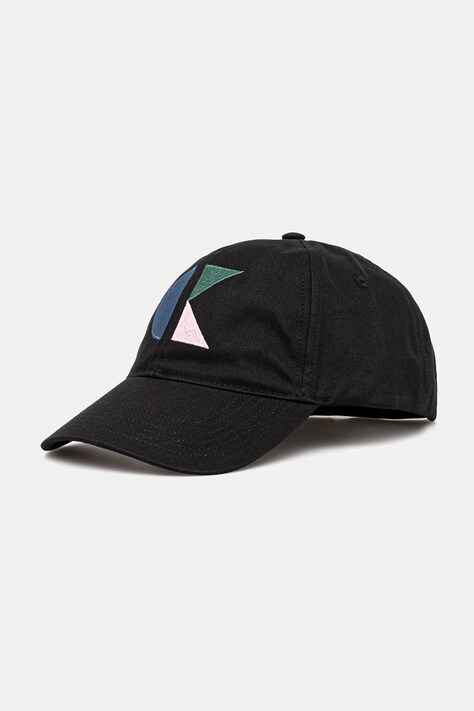 Calvin Klein șapcă de baseball din bumbac culoarea negru, cu imprimeu, LV04D5043G