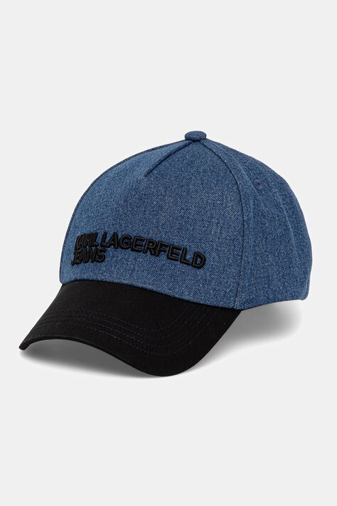 Karl Lagerfeld Jeans pamut baseball sapka sima, A3M33098
