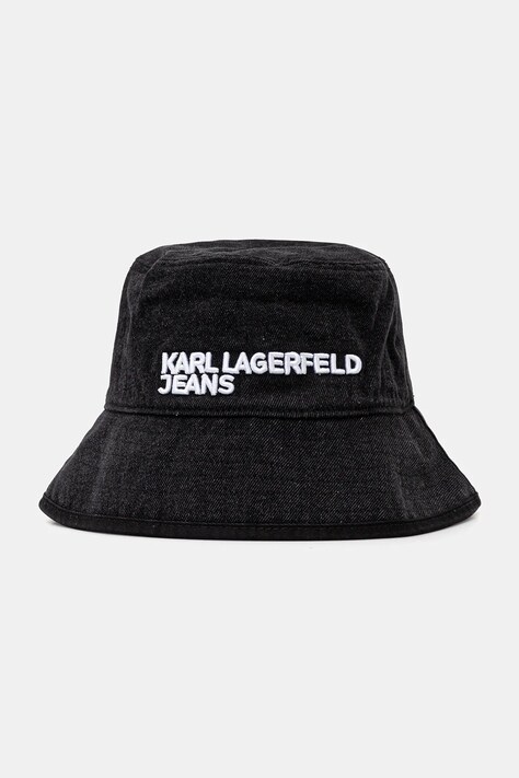 Джинсовий капелюх Karl Lagerfeld Jeans колір чорний з бавовни A3M33107