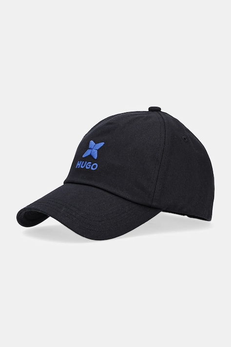 Bavlněná baseballová čepice Hugo Blue černá barva, 50544441