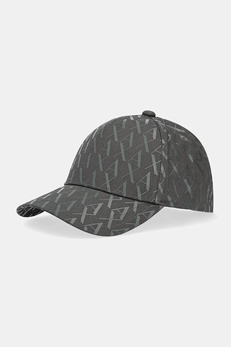 Armani Exchange czapka z daszkiem bawełniana kolor zielony 954229 CC813