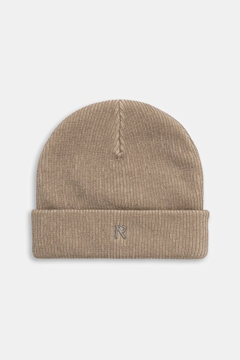Represent czapka Rib Knit Beanie kolor beżowy MLM100354