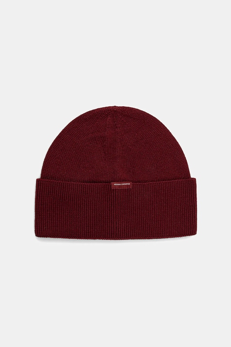 Шапка з домішкою вовни Armani Exchange колір бордовий  XM001534 AF14008
